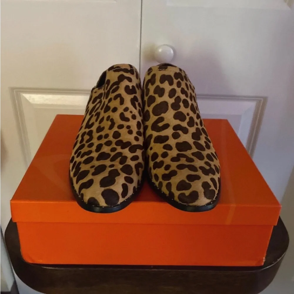 Steven By Steve Madden Leopard Print Ankle Booties - Tan and Brown